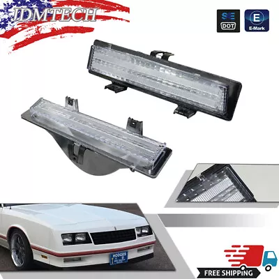 For 81-88 Chevy Monte Carlo SS Chrome Clear Front Park And Turn Signal Light Set • $39.99