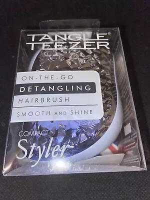 Tangle Teezer Gem Rocks Blue/Silver Detangling Compact Styler Hairbrush • £12