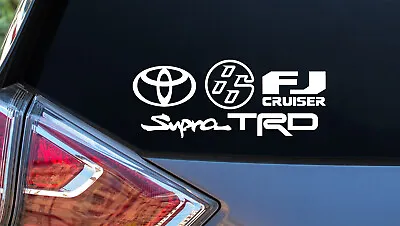 Toyota FT86 GR86 86 FJ Cruiser Supra TRD Toyota Racing Car Vinyl Sticker Decals • $4.99