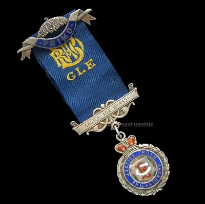 £25.99 • Buy Pre War RAOB Buffaloes Jewel / Medal In Silver. Castle Lodge