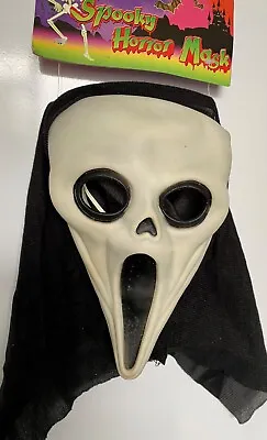 £3.99 • Buy Creepy Scary Scream  Latex Face Mask Smile Demon For Halloween Evil Reduced