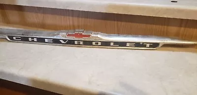 Vintage Chevrolet Metal Chrome Hood Emblem Long Piece Car ? Truck? • $26