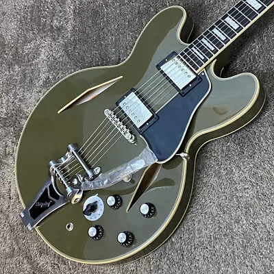 Epiphone Shinichi Ubukata ES-355 Custom Bigsby Ver.02 Olive Drab • $905