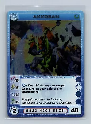 Chaotic TCG Akkrean (2 Max Including Energy) - 1st Edition Super Rare Foil • $8.99