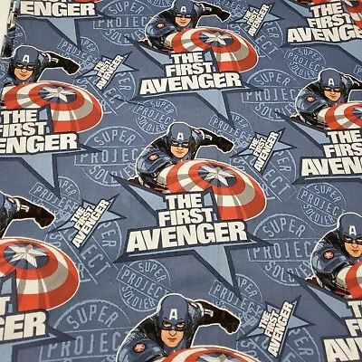 The First Avenger Captain America 3.5 Yd Marvel Fabric Super Soldier Project • $39.99