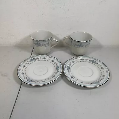 Vintage Nitto Claridge W76 Japan DRESDEN ROSE Set Of 2 Cups And 2 Saucers • $35.54