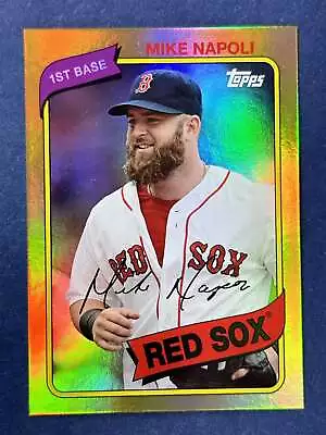 2014 Topps Archives Gold #94 Mike Napoli Boston Red Sox /199 • $3