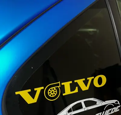 Volvo Logo Turbo Vinyl Sticker Spooling Performance Decal • $2.99