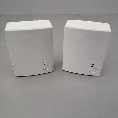 TP-Link Tl-PA4010 AV500 Nano Powerline Ethernet Adapter Set Of 2 - Untested • $11.47