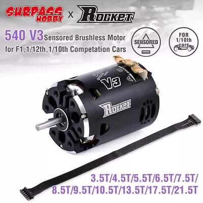 Surpass Hobby Rocket 540 V3 Brushless Motor For Modified Competition F1 RC Car • $53.01