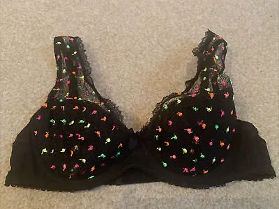 Brand New Mimi Holliday By Damaris Neon Polka Dot Padded Bra 34C • $37.35