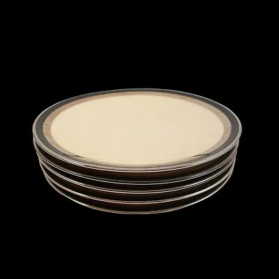 $19 • Buy Set Of 5 Vintage Flintridge China Black Contessa Bread Plates 6.5” Made In CA