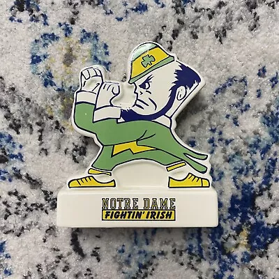 Vintage Notre Dame Fighting Irish Mascot Ceramic Football Bank Statue 1970s • $39.99