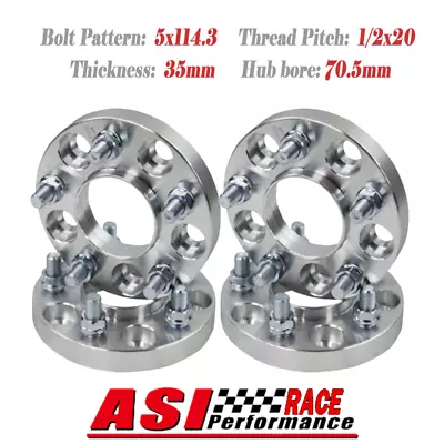 4PCS 35mm Hub Centric Wheel Spacer Fit Ford Falcon XT XF EA EB EF ED EL BA-BF-FG • $174.95