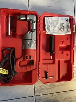 Milwaukee 3107-6 1/2  D-Handle Right Angle Drill Kit 750PRM Excellent Condition  • $229.99