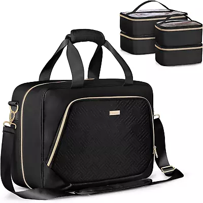 Prokva Professional Makeup Artist Travel Case With 4 Detachable Cosmetic Bags • $78.11