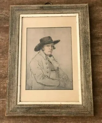 $124.50 • Buy Sungott Art Studios Gravure Print Hand-Colored Framed Man In Hat Vintage Morland
