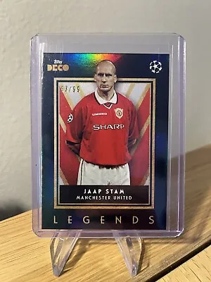 UEFA Topps Deco 2023/24 - Jaap Stam Legends Manchester United Green 53/99 • £10.31