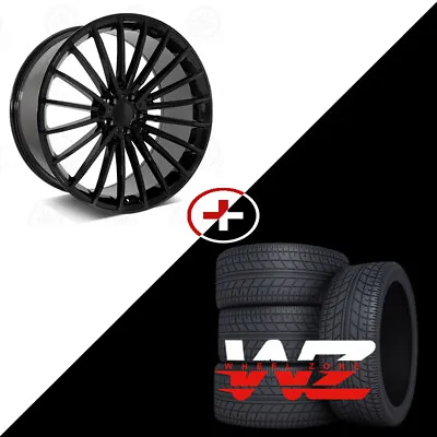 19  Black Wheels W/Tires Fits Mercedes A250 C250 C300 C350E350E550E400E55 • $1399