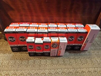 $4.99 • Buy Lot 21 Vintage RCA Radiotron Electron Vacuum Tubes In Original Boxes Not Tested
