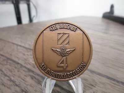 $16.99 • Buy Vintage US Army 4th Brigade 3rd Infantry Division Challenge Coin #265F