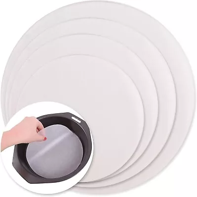 Baking Parchment Paper Cake Tin Liners 40 Non Stick Round Greaseproof Circle Pan • £3.35