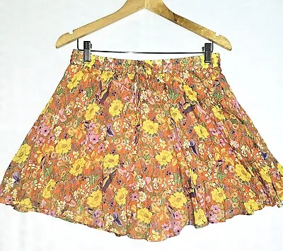 $87.54 • Buy Spell And The Gypsy Floral Orange Womens Size Large Skirt