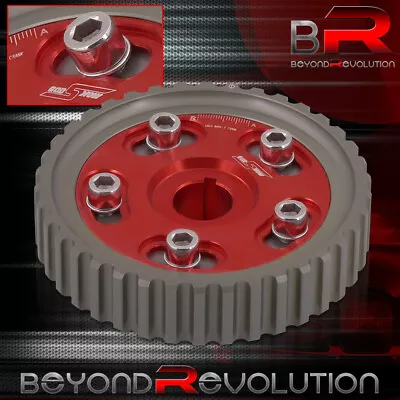 For CRX Del Sol Civic Adjustable Timing Motor Cam Gear Shaft Wheel Sprocket Red • $31.99