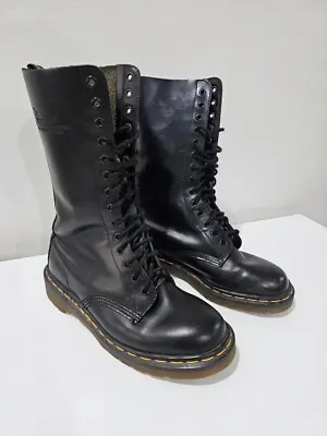 Vintage 80s Doc Martens Boots Uk Mens 7  Black 14 Hole  • $450