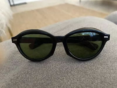 RARE 1960s Vintage SAMCO ITALY (DEP) Black Sunglasses • $45