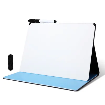 A4 Double Sided Whiteboard Dry Wipe White Board Office Home Memo Notice With Pen • £9.99