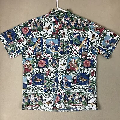 Reyn Spooner Mele Kalikimaka Shirt Mens Large Hawaiian Vintage Limited Adult • $45
