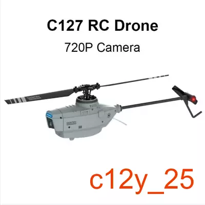 C127 2.4G 720P 6-Axis WiFi Helicopter Wide Angle Camera Spy Drone RC Toys • £103.19