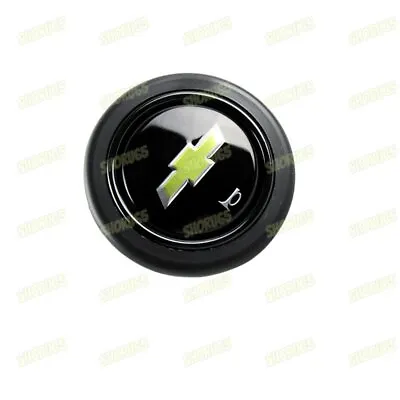 Horn Button Black Fits Chevy Chevrolet MOMO RAID NRG Steering Wheel Sport New • $23.64