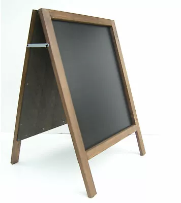 £36.99 • Buy LARGE WOODEN A- BOARD PAVEMENT BOARD SIGN MENU - 100cm X 62cm - WEIGHT 10KG 