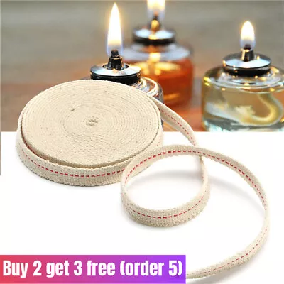 5FT Flat Cotton Paraffin Oil Lamp Lantern Kerosene Burner Lighting Wick 1.2cm • £2.96