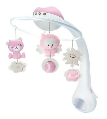 Infantino 3 In 1 Projector Musical Mobile Pink • £49.99