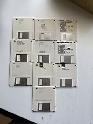 10 Pc Your Apple Tour Macintosh II 3.5” Mac Floppy Disks Utilities QuarkXpress • $29.99