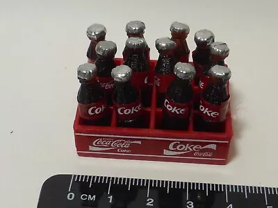 1:12 Scale 12 Loose Coke Bottles In A Plastic Crate Dolls House Coca Cola Drink • £2.80