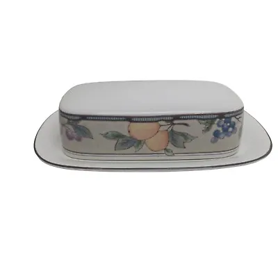Mikasa Intaglio Garden Harvest Butter Dish CAC01/CAC29 • $25.49