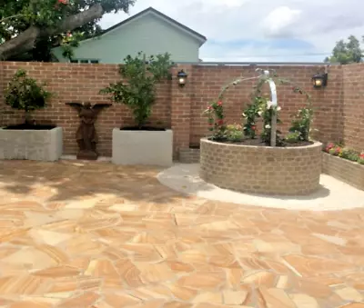 Crazy Paving - Rainbow Sandstone Cut.  750kg Or Approx 15 Sqm £360 Del Included • £360