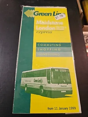 London Bus Transport Timetable Leaflet Green Line HO5.146 • £3