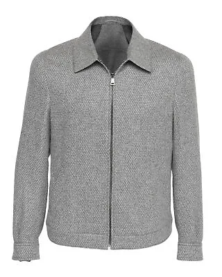 NWT EDUARDO DE SIMONE SARTORIAL BOMBER Jacket Pure Cashmere Handmade Italy 50 • $663.30