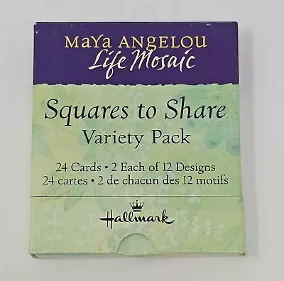 Maya Angelou Life Mosaic Squares To Share Vintage Hallmark NOS Inspirational Quo • $4.95