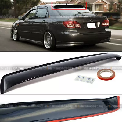 For 03-07 Toyota Corolla JDM Black Tinted Rear Window Roof Vent Visor Spoiler • $42.79