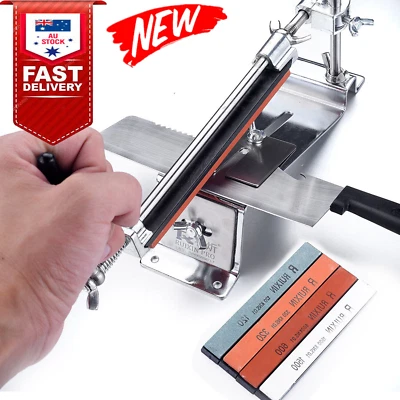 $32.99 • Buy Professional Edge Knife Sharpening Fix-angle Sharpener System W/4 Stones AU