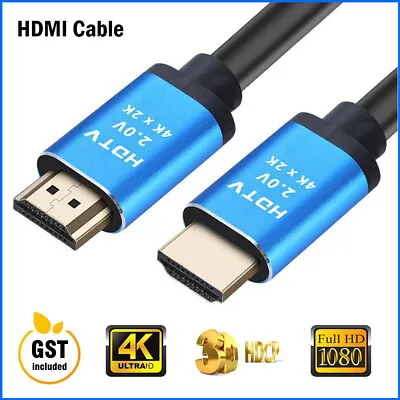 $7.46 • Buy Premium HDMI Cable V2.0 Ultra HD 4K 2160p 1080p 3D High Speed Ethernet HEC ARC