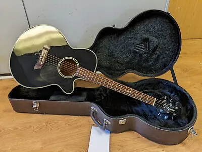 Takamine EF261SBL Gloss Black Electro Acoustic Guitar • £725