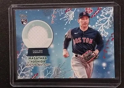 Masataka Yoshida 2023 Topps Holiday Rookie Relic Card #rc-my Boston Red Sox • $6.95