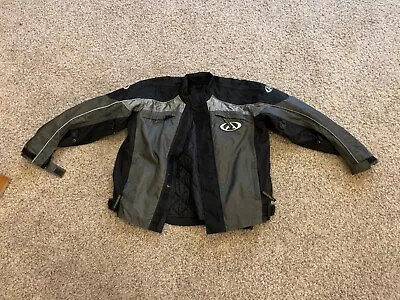 AGV Sport Motorcycle Bike Jacket  W/ Body Armor Men's Sz L Large Mat Mladin Type • $55